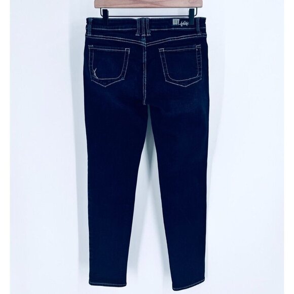 Kut From The Kloth DIana Skinny Jeans Size 8 Dark Wash - Picture 2 of 14